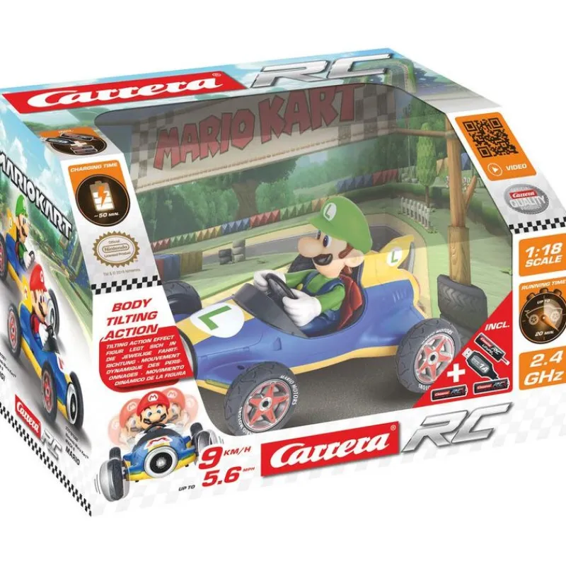 Mario Kart Vehículo Radio Control de Luigi<Importacion Juguetron New