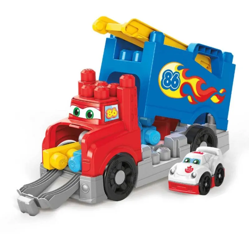 Mega Blloks Camión Construye y Corre con 5 sonidos y Pista<Mattel Online