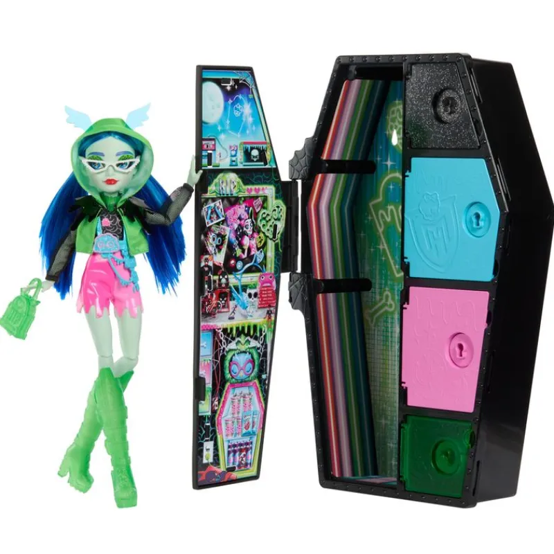 Monster High Secret Sustos Neon Fashion Doll Ghoulia<Mattel Online