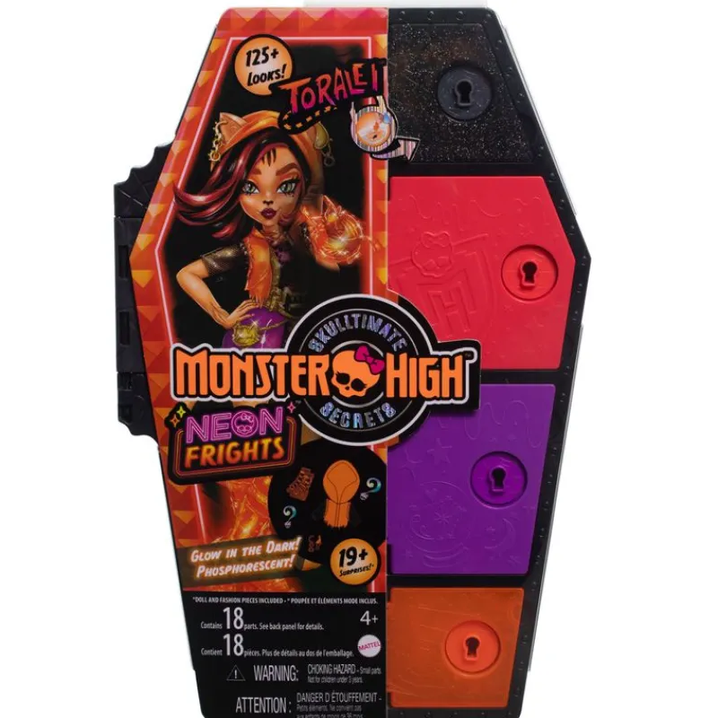 Monster High Secret Sustos Neon Fashion Doll Toralei<Mattel Sale