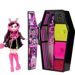 Monster High Secret Sustos Neon Fashion Doll Draculaura<Mattel Clearance