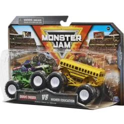 Monster Jam 2 Pack Grave Digger vs Higher Education<Spin Master Hot