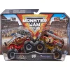 Monster Jam 2 Pack Grave Thunder Bus vs Nightmares<Spin Master Hot