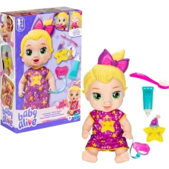 Muñeca Baby Alive Rubia Felices Sueños con Dientes Limpios<Hasbro Fashion