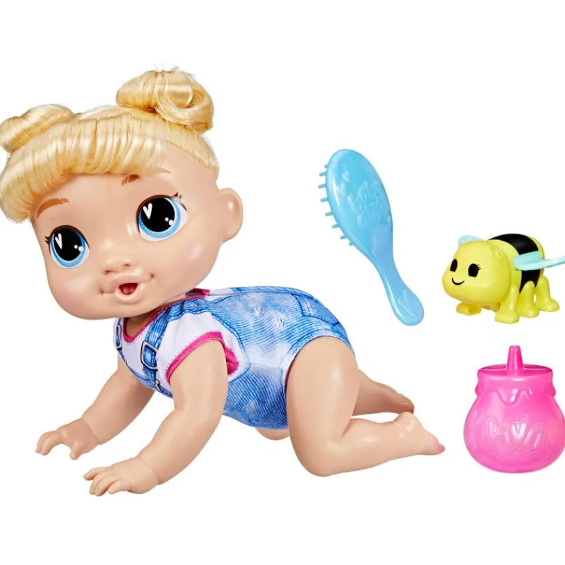 Muñeca Baby Alive Rubia que Gatea, con Sonidos y una Melodía para dormir<Hasbro New