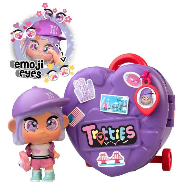 Muñeca Mini Trotties Ojos Emoji Maleta de Viaje Emma<Famosa Discount