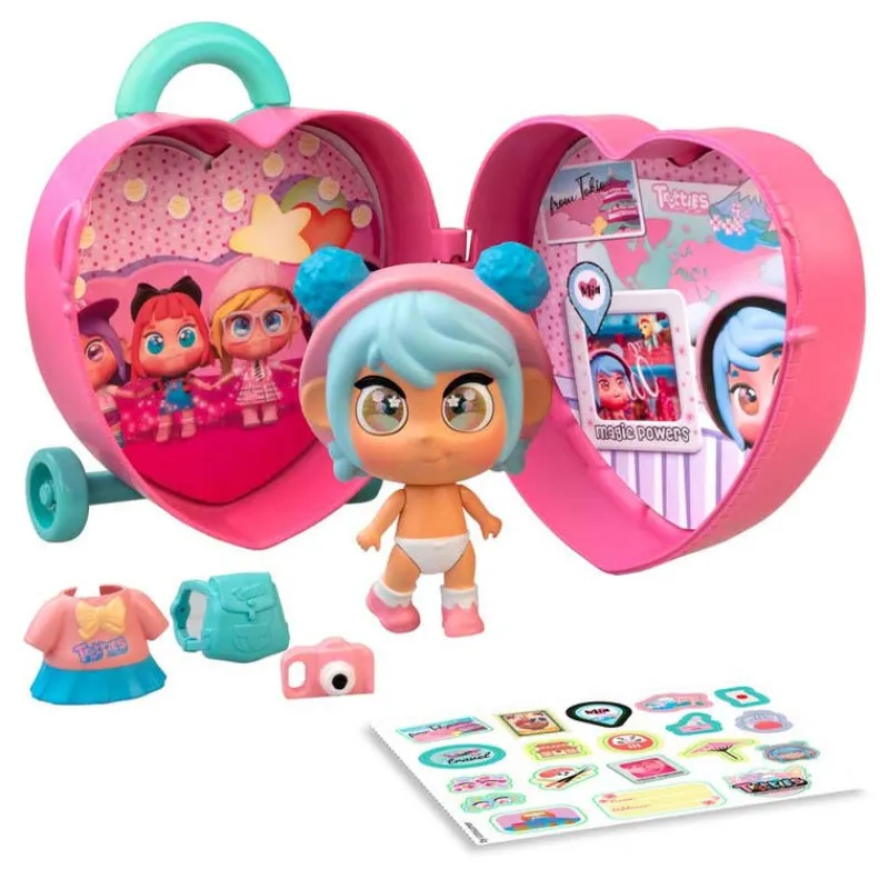 Muñeca Mini Trotties Ojos Emoji Maleta de Viaje Mia<Famosa Hot