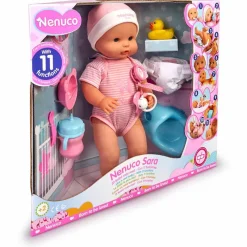 Nenuco Interactivo con 11 diferentes Funciones y Set de Juego con 7 Accesorios<Famosa New