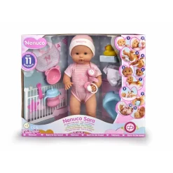 Nenuco Interactivo con 11 diferentes Funciones y Set de Juego con 7 Accesorios<Famosa New