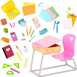 Our Generation Set de Juego Escritorio de Estudiante con Accesorios<Importacion Juguetron Discount