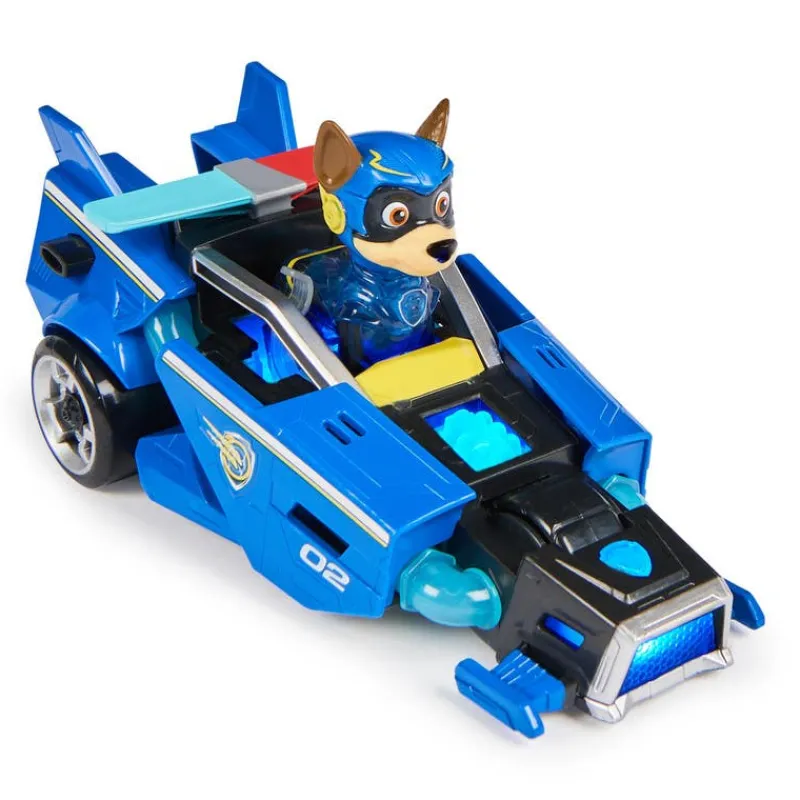 Paw Patrol Mighty Pups Super Paws Vehículo de Chase<Spin Master New