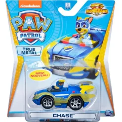 Paw Patrol Mighty Pups Super Paws Vehículo de Metal de Chase<Spin Master Hot