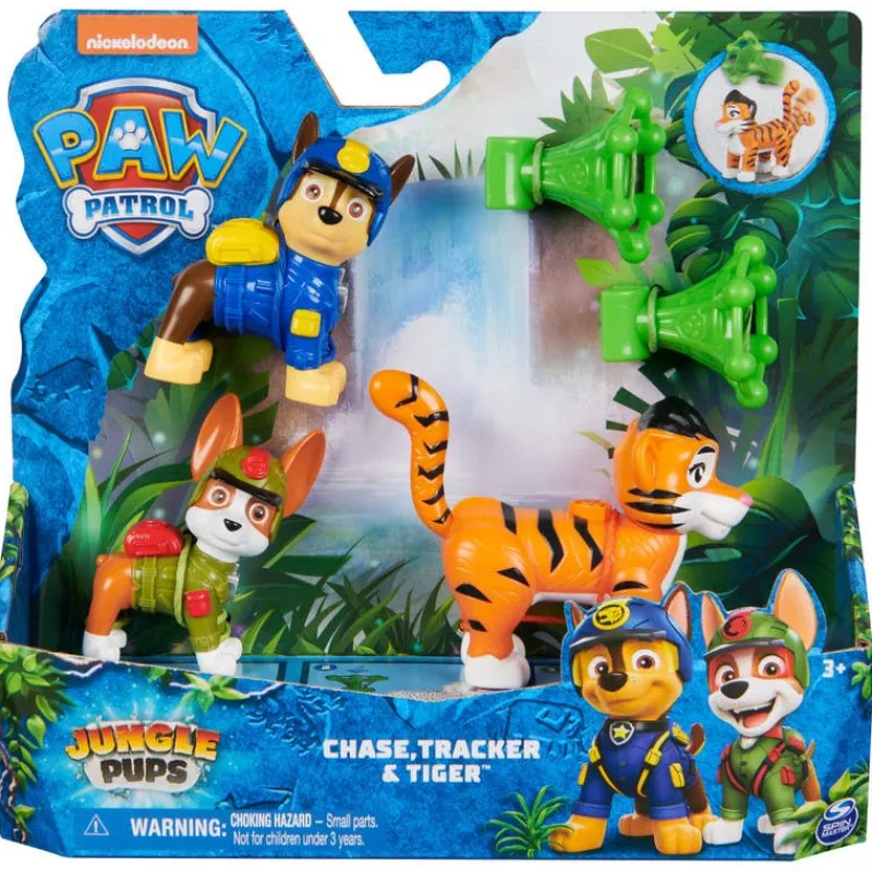 Paw Patrol Set JunglePups con Marshall, Tracker y Tiger<Spin Master Hot