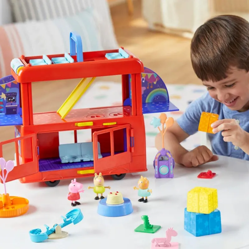 Peppa Pig Set de Juegos Party Bus con Accesorios de Fiesta y las Figuras de Peppa, Pedro y Candy<Hasbro Discount