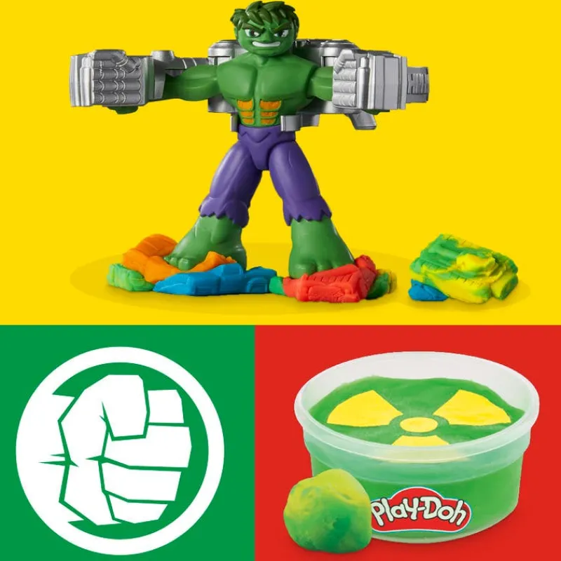 Play-Doh Marvel, Set De Juego Hulk Aplasta Y Moldea<Hasbro Sale