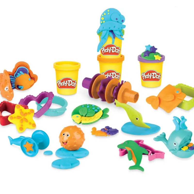 Play-Doh Set de Juegos Amigos del Mar con 12 Accesorios y 5 Latas<Hasbro Hot