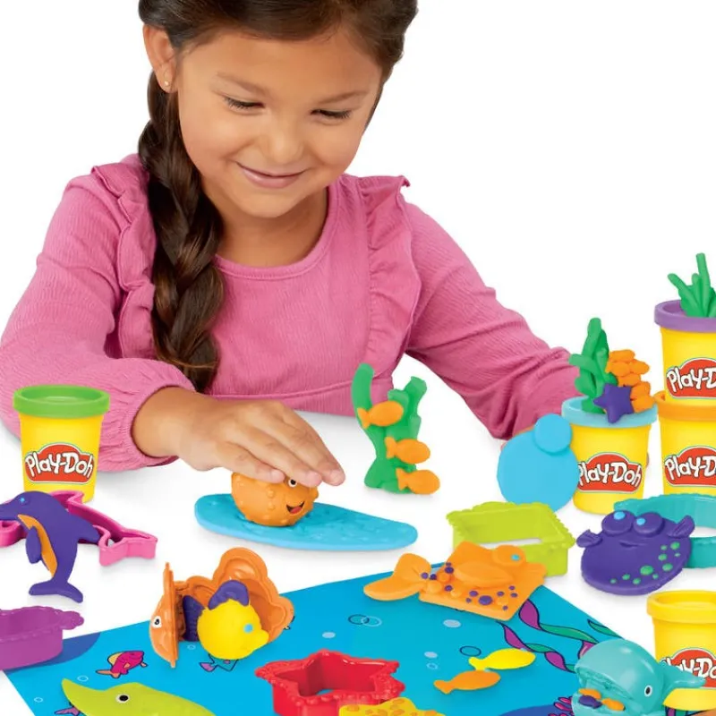 Play-Doh Set de Juegos Amigos del Mar con 12 Accesorios y 5 Latas<Hasbro Hot