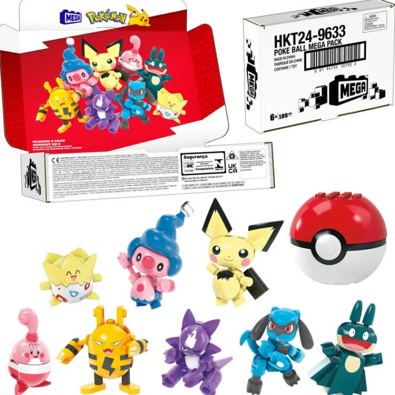 Pokémon 8 Pack de Entrenadores de Mega Construx Incluye Pokeball<Mattel Discount