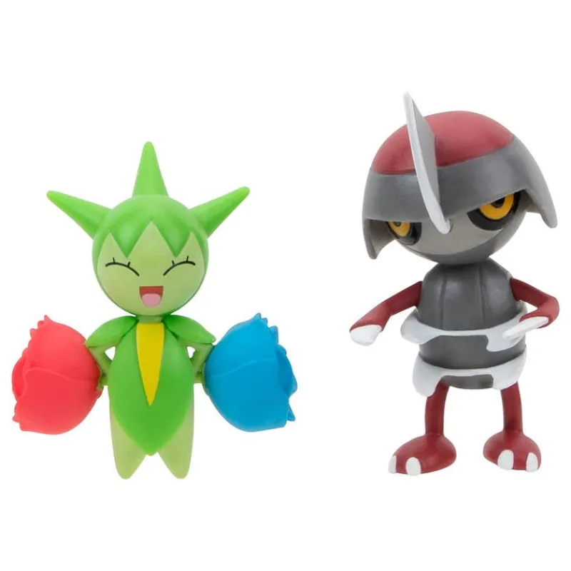 Pokémon 2 Pack Figuras de Batalla Pawniar Y Roselia PKW3504<Jazwares Best