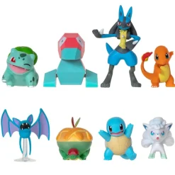 Pokémon 8 Pack Figuras de Batalla Wooloo Carvanha Y Jolteon PKW3507<Jazwares Best