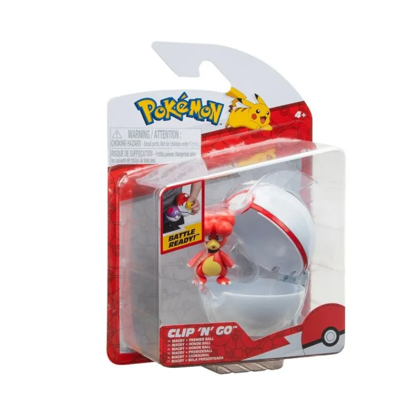 Pokémon 2 Pack Figuras de Juguete Magby y Premier Ball 95057<Importacion Juguetron Online