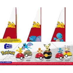 Pokémon 2 Pack Pokébolas Inluye a Pikachu y Zubat Mega Bloks<Mattel Hot