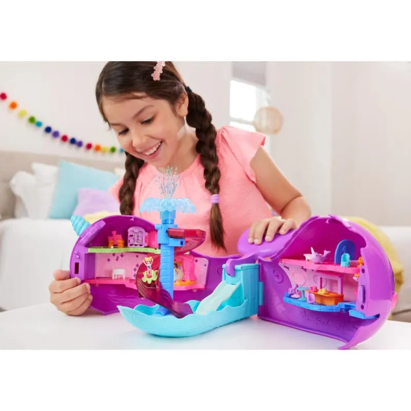 Polly Pocket Ballena Parque Acuático con más de 30 accesorios<Mattel Hot