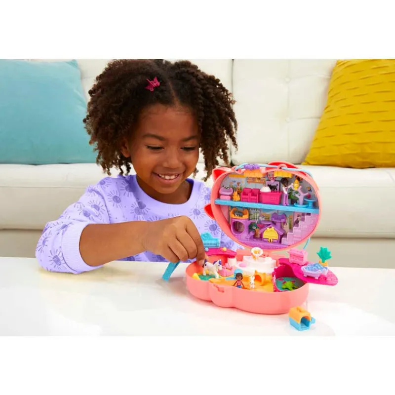 Polly Pocket Bolso de Gato con Departamento con 19 Accesorios<Mattel New