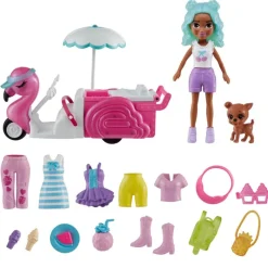 Polly Pocket Disfraz Carrito de Bocadillos Flamingo<Mattel Online