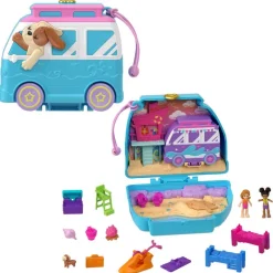 Polly Pocket Estuche de Perrito Playero<Mattel New