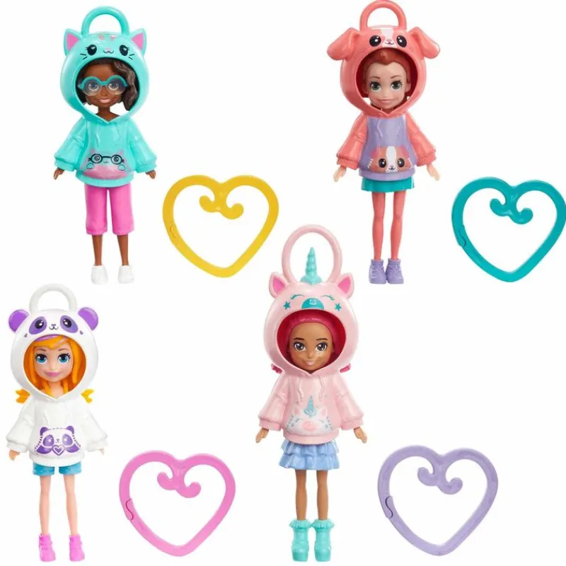 Polly Pocket Muñeca Broche con Hoodie Kawai Sorpresa -Una Pieza-<Mattel Sale