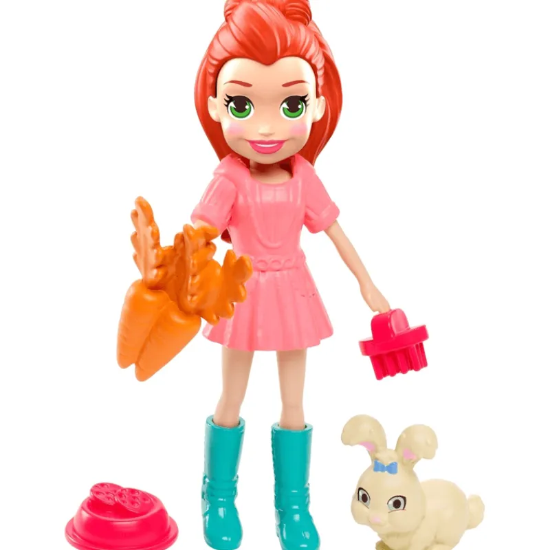 Polly Pocket Muñeca Lila y su Conejito con 6 Accesorios<Mattel Online