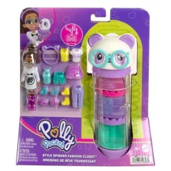 Polly Pocket Muñeca Tubo de Panda con 3 Outfits<Mattel New
