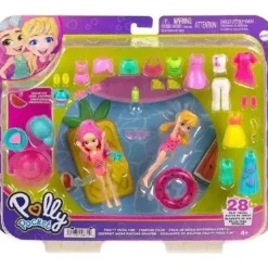 Polly Pocket Set de Juegos Moda de Playa 2 Muñecas con más de 15 accesorios<Mattel Outlet