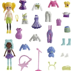 Polly Pocket Set de Juegos Moda del Espacio 2 Muñecas con más de 15 accesorios<Mattel Clearance
