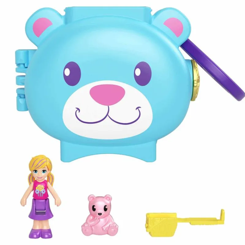 Polly Pocket Set de Juegos Mini Mundo de Mascotas Oso<Mattel Sale