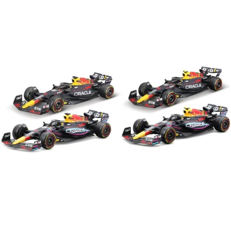 Red Bull Escala 1:43 Red Bull Racing RB19 4pack Checo Pérez y Max<Importacion Juguetron Online