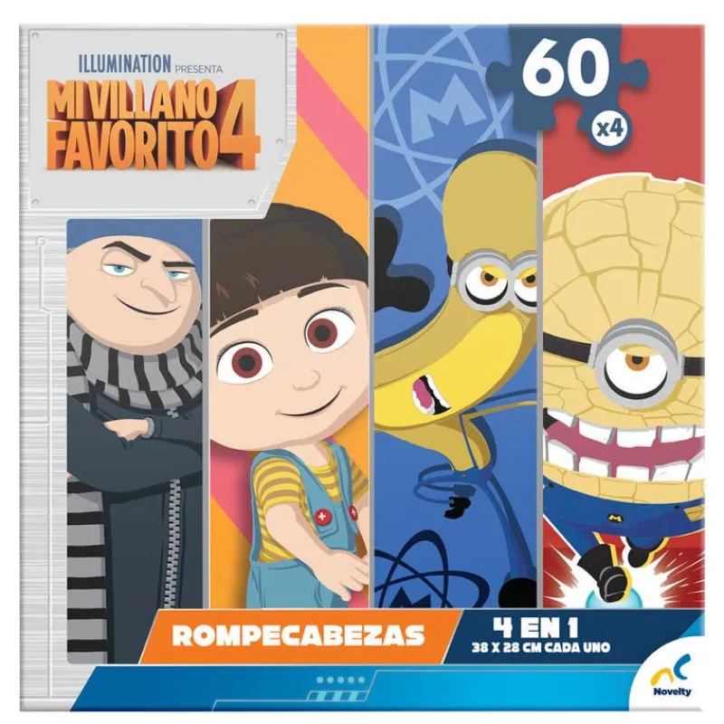 Rompecabezas 4 en 1 Mi Villano Favorito 60 Piezas<Novelty Sale