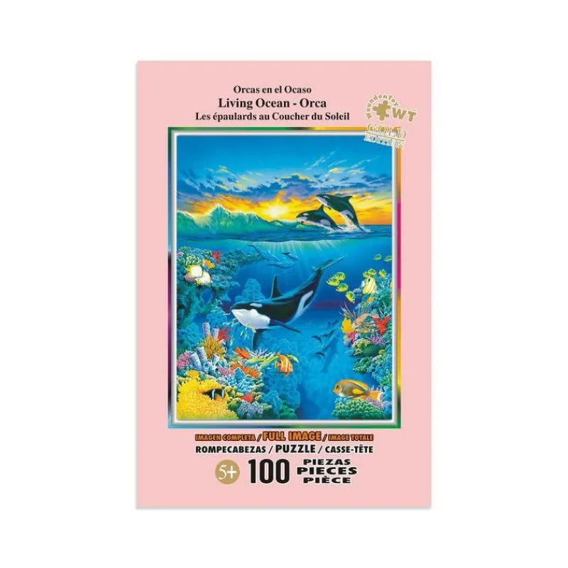 Rompecabezas Orcas en el Ocaso de 100 Piezas<Wuundentoy Clearance