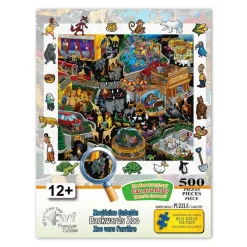 Rompecabezas Zoológico Rebelde de 500 Piezas<Wuundentoy New