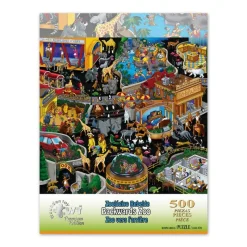 Rompecabezas Zoológico Rebelde de 500 Piezas<Wuundentoy New