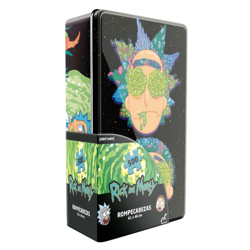 Rompecabezas Caja de Metal Rick and Morty 500 piezas<Novelty Clearance