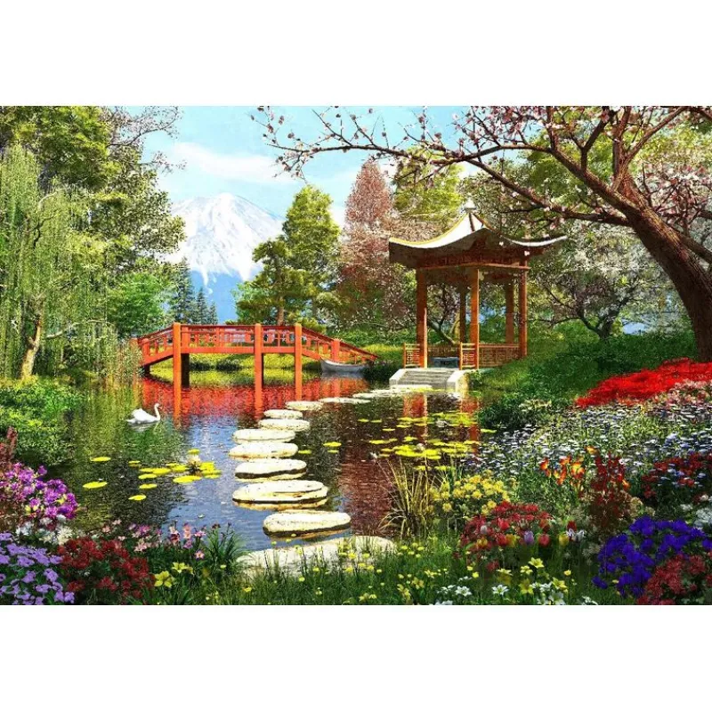 Rompecabezas Los Jardines De Fuji de 1000 Piezas<Wuundentoy Hot