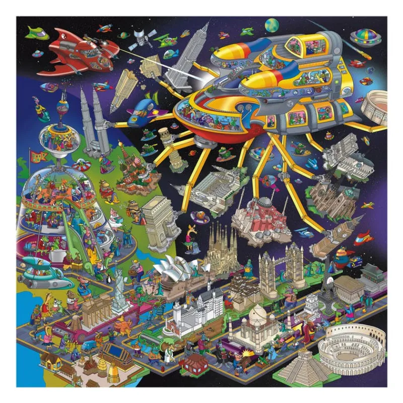 Rompecabezas Mundo Espacial de 500 Piezas<Wuundentoy Discount