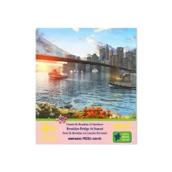 Rompecabezas Puente De Brooklyn Al Atardecer de 1500 Piezas<Wuundentoy Online