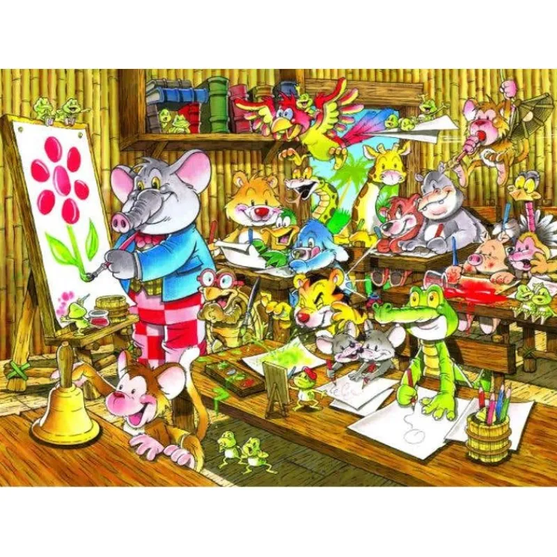 Rompecabezas Salón de Clases de la Selva de 100 Piezas<Wuundentoy Clearance