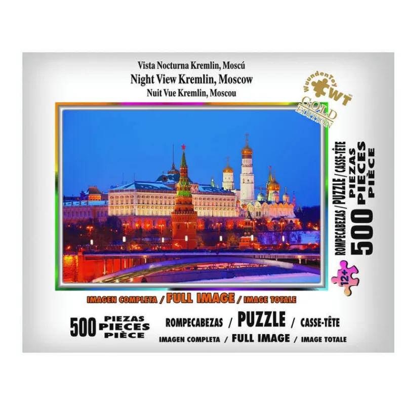 Rompecabezas Vista Nocturna Kremlin, Moscú de 500 Piezas<Wuundentoy Sale