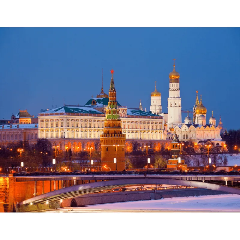 Rompecabezas Vista Nocturna Kremlin, Moscú de 500 Piezas<Wuundentoy Sale