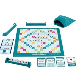 Scrabble 2 en 1 Colaborativo Juegos de Mesa<Mattel Hot