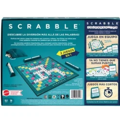 Scrabble 2 en 1 Colaborativo Juegos de Mesa<Mattel Hot